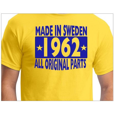 Gul T-shirt Made in Sweden 1962 All original parts