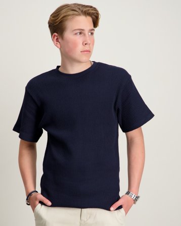 Grunt Alf Waffle t-shirt Blau Hemden Jungen - Kids Brand Store