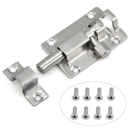 50mm Dørlås for Bad Toalett Bod Skur Catch Latch Enkelt