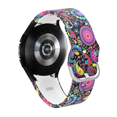 Samsung Galaxy Watch 4 stilfuldt mønster silikone urrem - Vandmand Multicolor