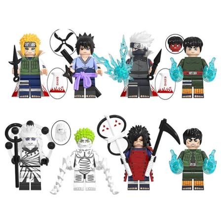 8 stk Mini Anime Figurer Sett Byggeklosser Lekefigurer Samling Festgaver Forbruksvarer Bursdagsgaver