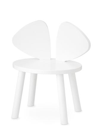 Mouse Chair 2-5 Years Home Furniture Chairs & Stools Valkoinen Nofred