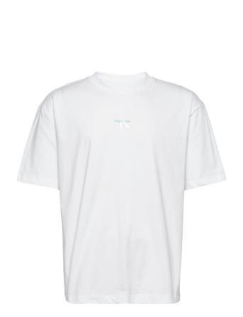 New Ss Large Slogan Tee White Calvin Klein Jeans