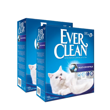 Ever Clean - Multi-Crystals - Cat Litter 10 L x 2 - Katt - Kattesand & kattestrø - Klumpdannende kattesand - ZOO.no