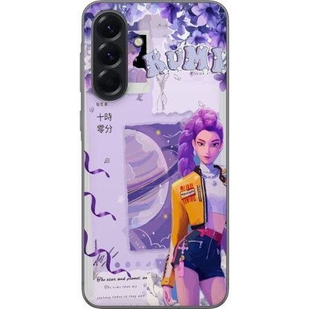 Kompatibelt Mobilskal till Samsung Samsung Galaxy A56 Kpop Demon Hunters Rumi Lila Planet Kosmisk Idol Stil Fantasy