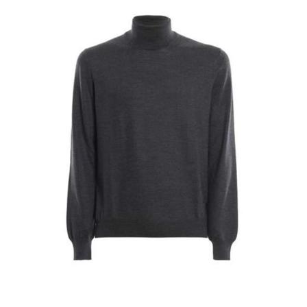 Paul & Shark Turtleneck i ren Merino uld Grå, Herre Rullekraver