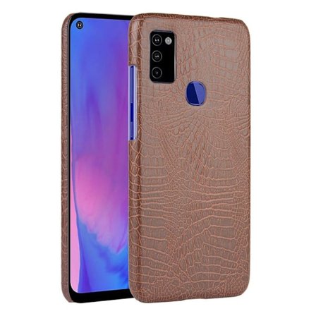 Croco kuoret - Samsung Galaxy M51 - Ruskea