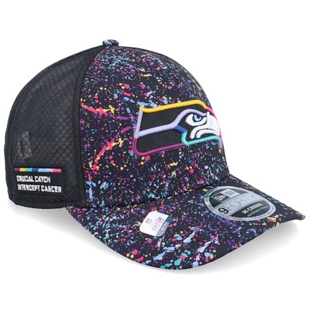 New Era - NFL Svart trucker Keps - Seattle Seahawks NFL Crucial Catch 9FORTY A-frame Trucker @ Hatstore