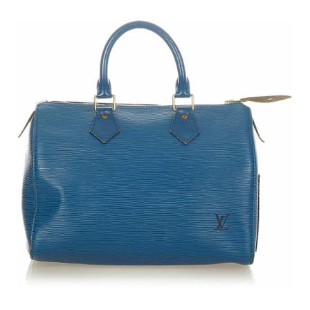 Louis Vuitton Vintage, Pre-owned Bag Blauw, Dames, Maat:ONE Size,leather