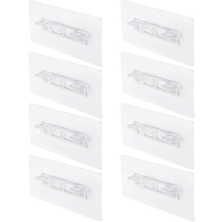 Hyldemarkører - 8 Stykker Transparent - Holdbar PVC - Hyldemarkører til Bogreoler Skabe Hjem