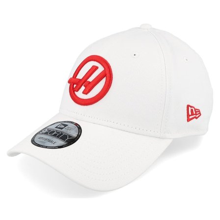 New Era - Motor White adjustable Lippis - Haas F1 Team 9FORTY Essential White Adjustable @ Hatstore