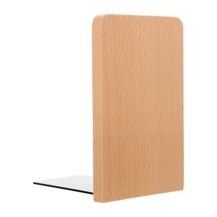 Bogstøtter til bøger, simpel stil, bogstøtte i træ, fortykket bogstativ til hjemmekontorbrug, 1 sæt