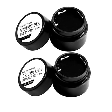 2 stk. Klæbende Gel Solid Neglelim Soak Off UV Neglelap Gel Negleforlængelse Manicure%