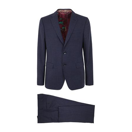 Etro Single Breasted Suits Blå, Herre Jakkesæt, Størrelse: 2XL