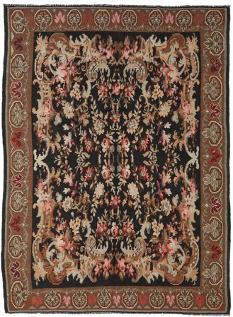 Floral Rose Kilim Moldavia Rug 200X271 Wool
