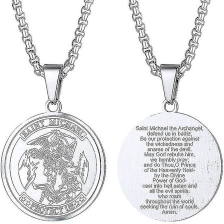 Sankt Mikael Hängehalsband - Sterling Silver, 56 cm