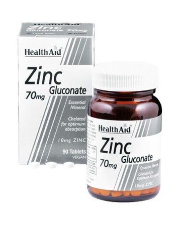 Health Aid Zinco Gluconato 90 Tavolette