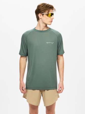 Klättermusen Groa SS T-Skjorte Herre - Teal Grey - L