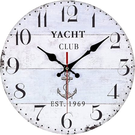 30cm Trestveggklokke 12 Tommers Klokke Vintage Retro Dempe Stille Vegg Pendel Ingen Lyd Tikkende Arabiske Romertall Dekor Soverom Kjøkken Stue