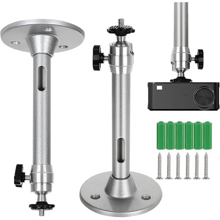 2 st Projektortakfäste, Mini Justerbart Väggfäste I Aluminium, Universellt Projektortakfäste För Digitalkamera Slr Videokamera - Max 5 kg