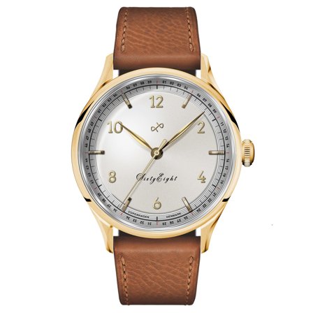 1968 Vintage | Gold Surgical Steel & White for Men - Wrist watches