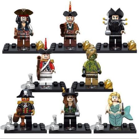 8 Styk/sæt Pirater fra Caribien Byggeklodser Minifigur Konstruktion Legetøj (FMY) KSZ 518
