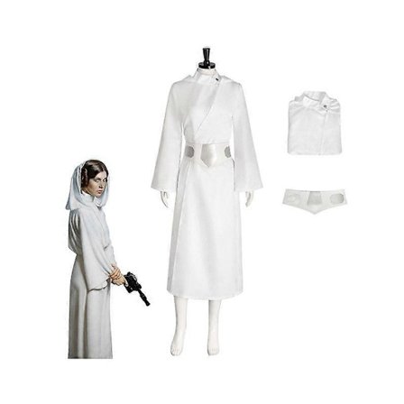 Star Wars Klassisk Deluxe Prinsessan Leia Kostym för Kvinnor