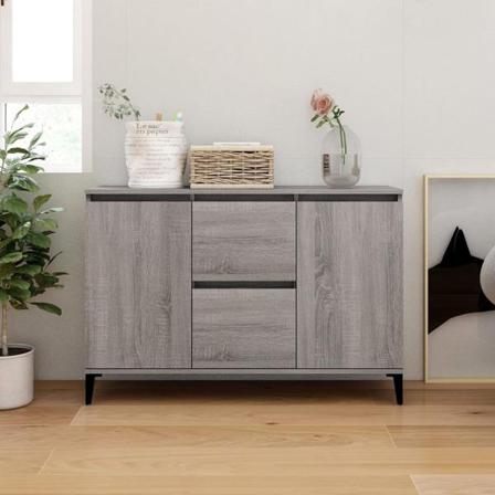Vidaxl Skänk Grå Sonoma 104x35x70 Cm Konstruerat Trä Grå