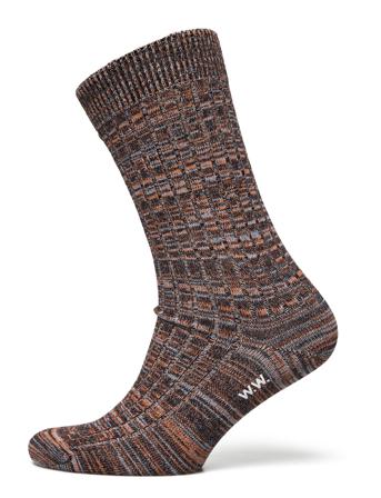 Maddie Twist Socks Lingerie Socks Regular Socks Multi/mönstrad Wood Wood