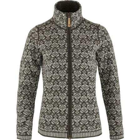 Fjällräven Women's Snow Cardigan Women long-sleeved sweaters Green M
