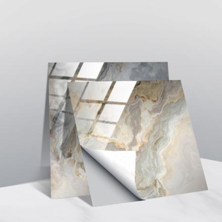 Väggdekor 10x10cm 20-pack Grå/beige Marmor