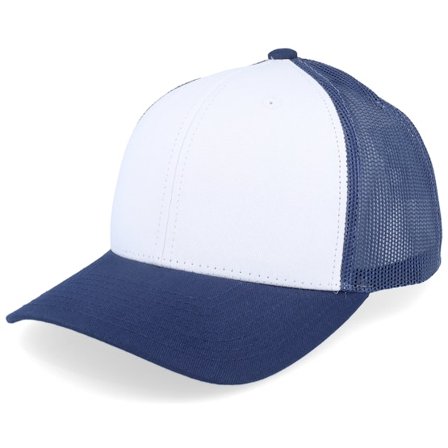 Equip - Weiss trucker Cap - Kids White/Navy Trucker @ Hatstore