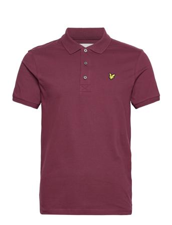 Plain Polo Shirt Burgundy Lyle & Scott