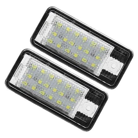 Hvit LED-skiltlys for bil - A3 S3 8P A4 B6 B7 A5 A6 4F A8 S8 C6