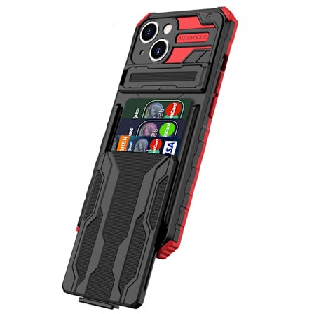 iPhone 13 - Plånboksfodral med Kortplatser och Kickstand