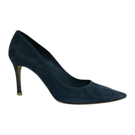 Miu Miu Pre-owned Pointed Toe Pumps , Blauw , Dames , Maat: 36 EU