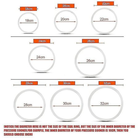 Silikon Tetningsring Pakning Erstatning Varmebestandig For Kjøkken Trykkoker Verktøy[HY]BY 32cm