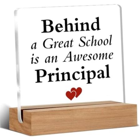 Presenter till rektorer för kvinnor och män, uppskattningspresent till rektor, presenter till skolrektorer, fantastiska rektorer akrylskyltar 