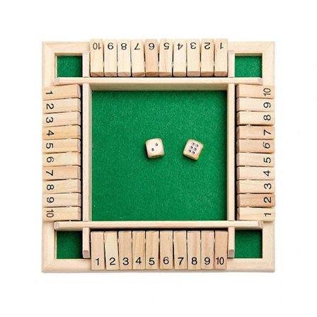 Lahja lapsille Shut The Box Puinen Matematiikka Perinteinen Pubi Lautapeli Nopanheitto Matkapeli 4 Pelaajaa Monivärinen