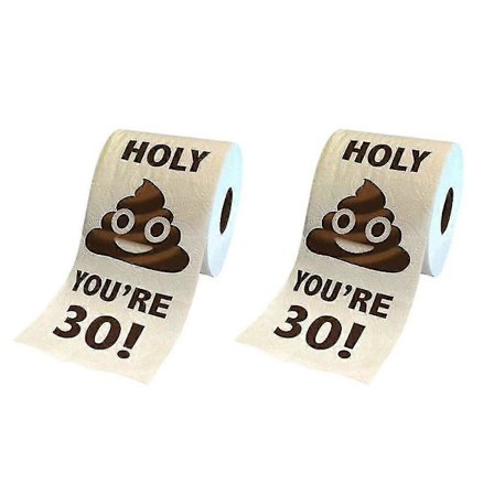 2 Rull Morsomt Toalettpapir Bursdagsgaver Til Kvinner Menn Gave Toalettpapir Bad Spøk Vits Morsomt Papir, 30