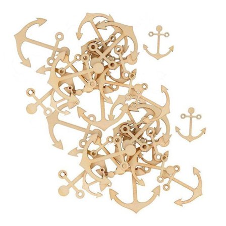 120 mini trädekorationer - Båtankare