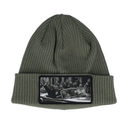 Public Domain - Vert cuff Bonnet - Cabriolet Party Olive Green Organic Cotton Cuff @ Hatstore