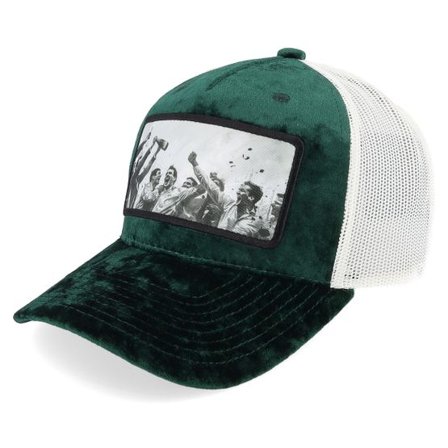 Calza Pennello - Grön trucker Keps - Motorsport Victory Celebration Velvet Green/Ivory A-Frame Trucker @ Hatstore