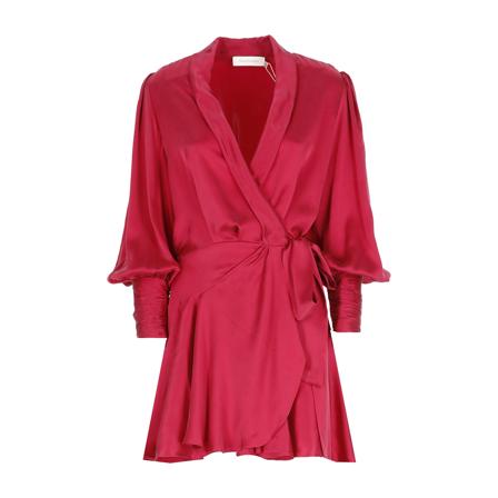 Zimmermann, Wrap Dresses Czerwony, Kobieta, Rozmiar: S