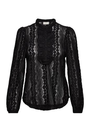 Fqgro-Blouse Bluse Langærmet Sort FREE/QUENT