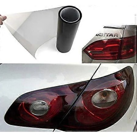 200x30cm Musta Kirkas Vedenpitävä Ajovalojen Tummennuskalvo Auton Ajovaloihin