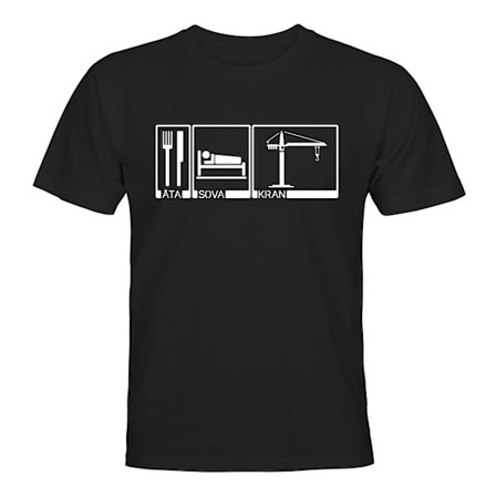 Spise Sove Kran - T-SKJORTE - UNISEX