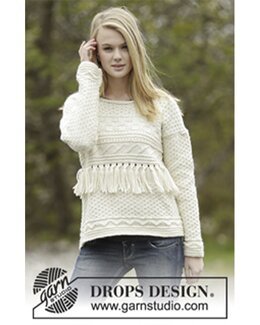 Strikkeopskrift Sweater - Drops Design