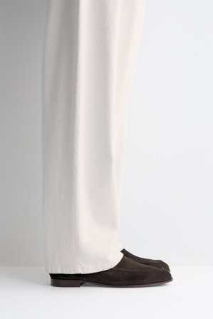 COS Homme Mocassins En Croûte De Cuir Suédé in Marron