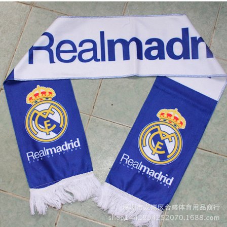Mub- Fans Real Madrid Liverpool Miami Bibs Scarves Fotbollsfans Höst Och Vinter Cheer Handviftande Scarf G